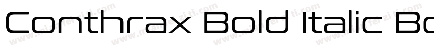 Conthrax Bold Italic Bold Italic字体转换